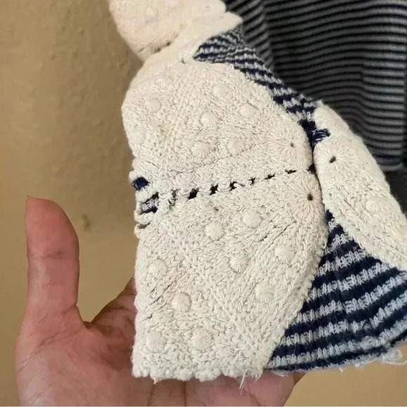 Free people crochet knit top longsleeve sweater - Picture 7 of 7
